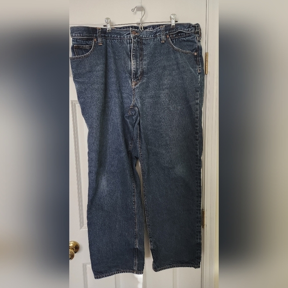 Lands End Jeans Mens 44 x 31 Traditional Fit Denim Jeans Flannel Lined - Picture 1 of 10